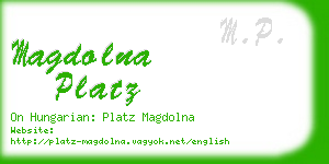 magdolna platz business card